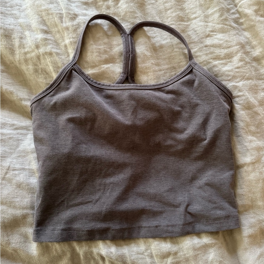 Beyond Yoga Brown Fitted Crop Camisole